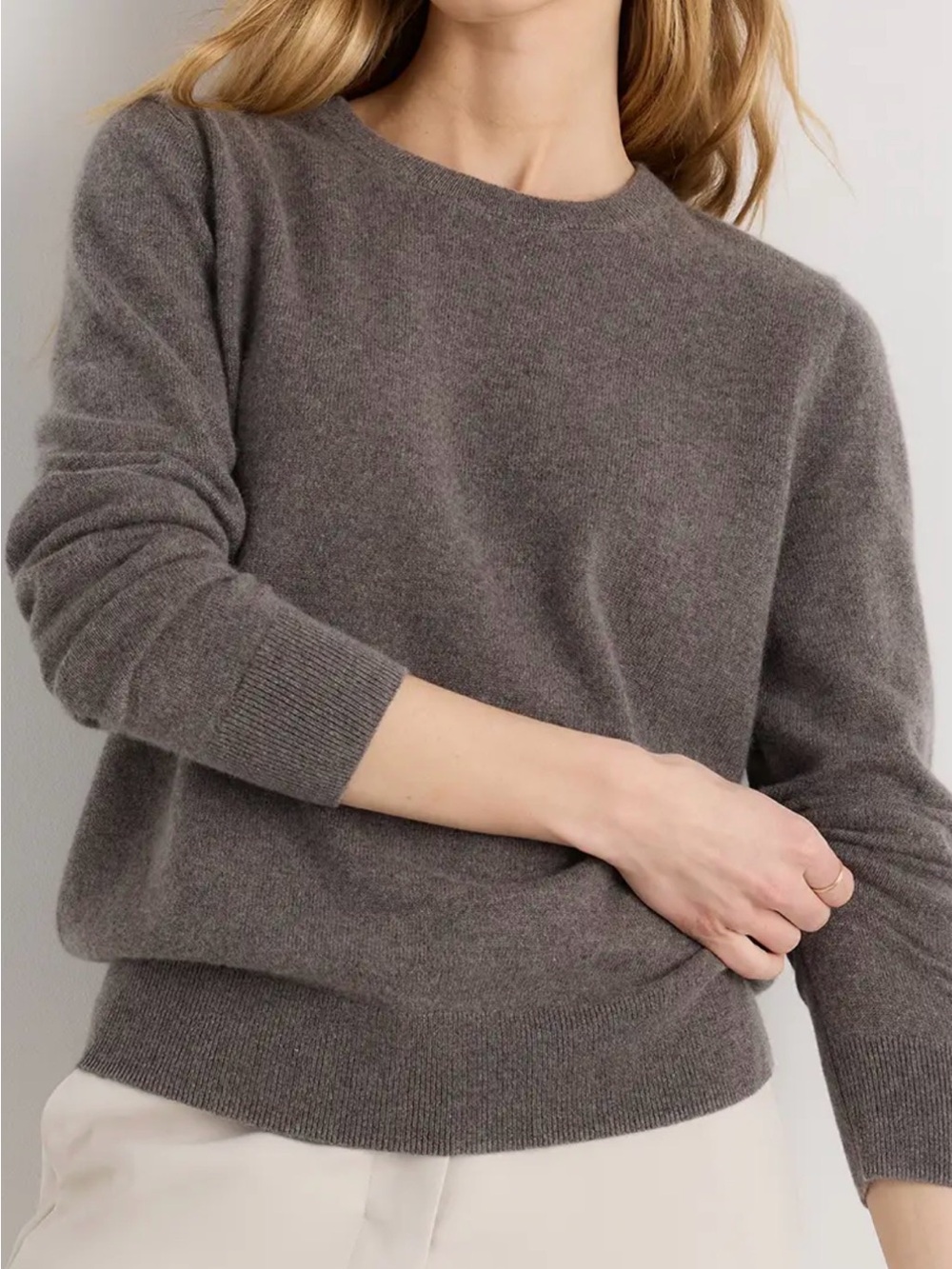 NWT Quince Mongolian Cashmere Crewneck Sweater, size small - Picture 4 of 11